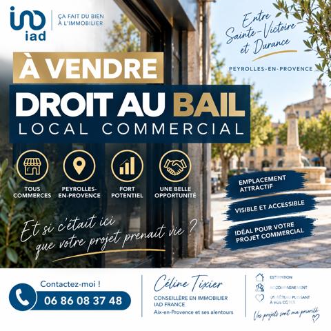 Droit au bail à vendre 80 m² Peyrolles-en-Provence