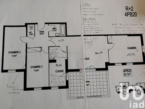 Appartement à vendre 4 pièces 89 m² Mainvilliers