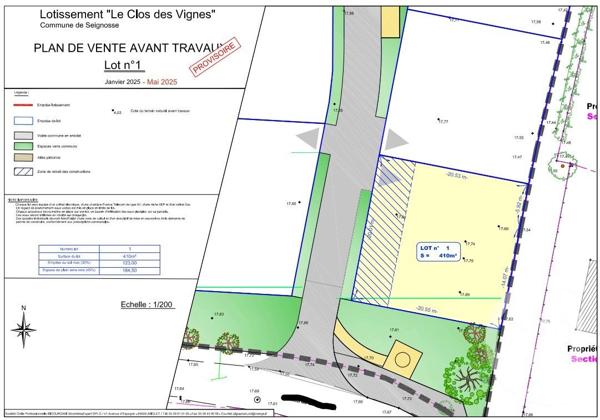 Terrain à vendre  495 m 2   ANGLET  - 64