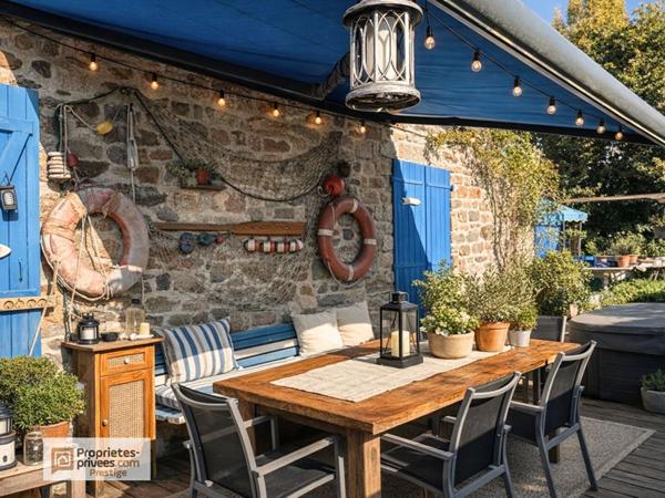 Maison en pierre, Cap Coz, 200 m plage, Jardin 1000 m²