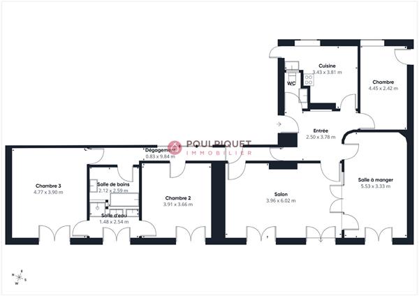 TALENSAC - Appartement familial de 126 m² avec garage et cave