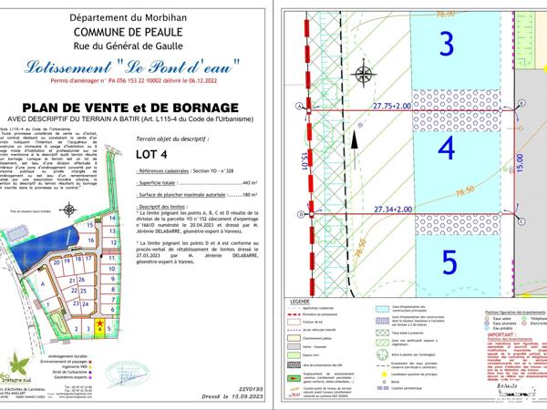 Terrain - Vendu - 443 m² - PEAULE | The Door Man