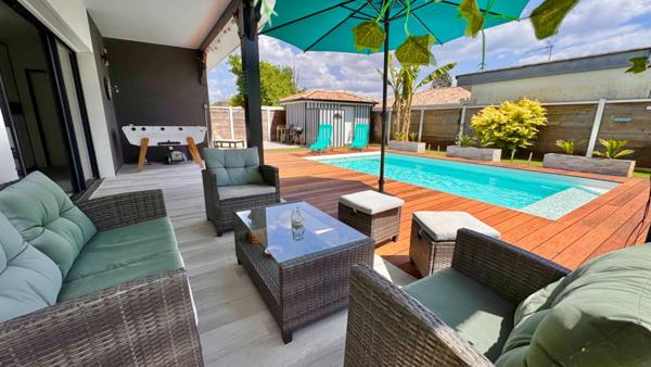 Belle villa plain-pied avec piscine