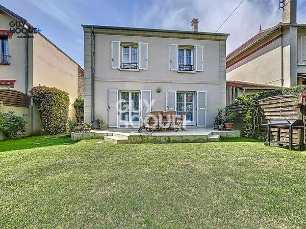 7 min gare ! Maison récente 105m²- avec 4 chambres- beau jardin au calme et sans vis-à-vis + sous-sol total