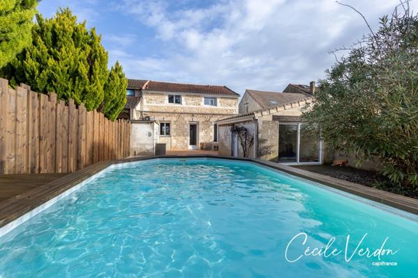 Bergerac centre, maison de charme en pierre 1900 123 m2- 4 chambres avec piscine et dépendances 21 m2 (24)