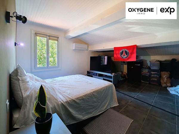 Grande maison avec piscine et sa dépendance aménagée en maison sur un terrain