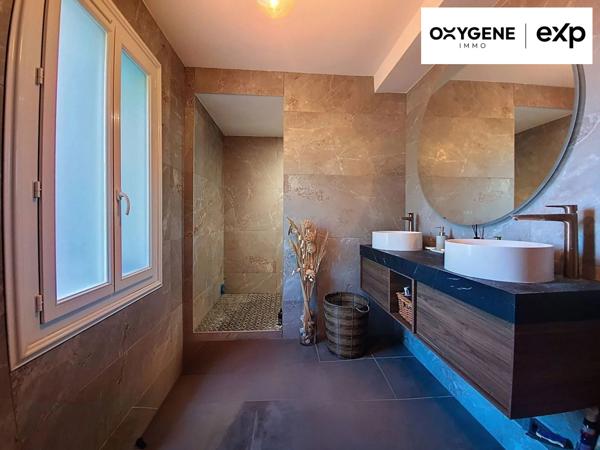 Grande maison avec piscine et sa dépendance aménagée en maison sur un terrain