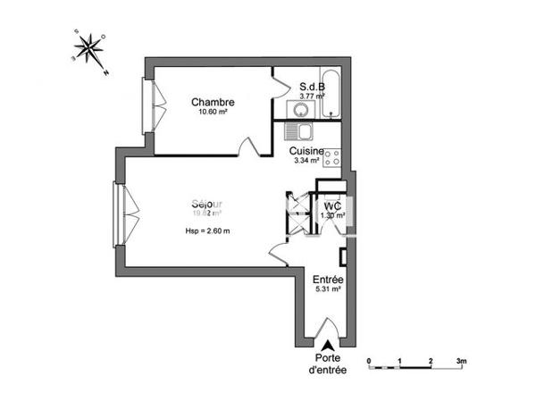 Location Appartement 2 pièces 44.1 m² - 5 A BOULEVARD PRESIDENT WILSON Strasbourg 67000