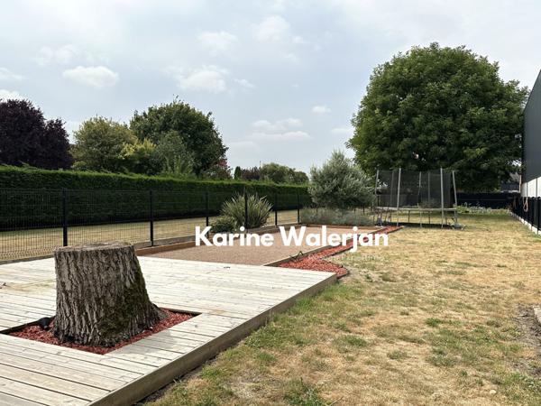 Hénin-Beaumont (62110) AGREABLE LONGERE SEMI PLAIN PIED 4 CHAMBRES 7 PIECES JARDIN