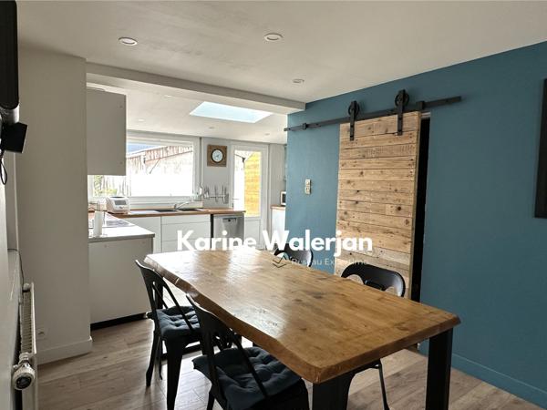 Hénin-Beaumont (62110) AGREABLE LONGERE SEMI PLAIN PIED 4 CHAMBRES 7 PIECES JARDIN