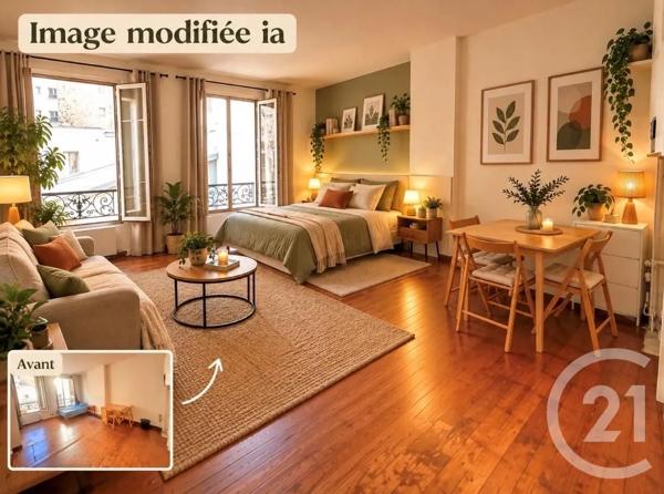 Appartement F1 à vendre  1 pièce - 28 m 2   PARIS  - 75020