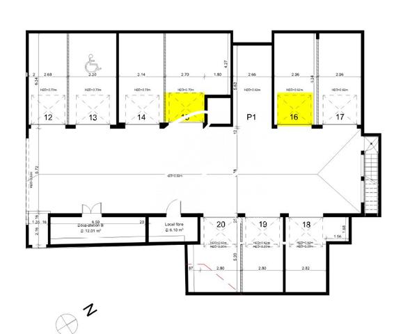 Garage fermé de 24,40 m² à louer – Résidence neuve La Tronche