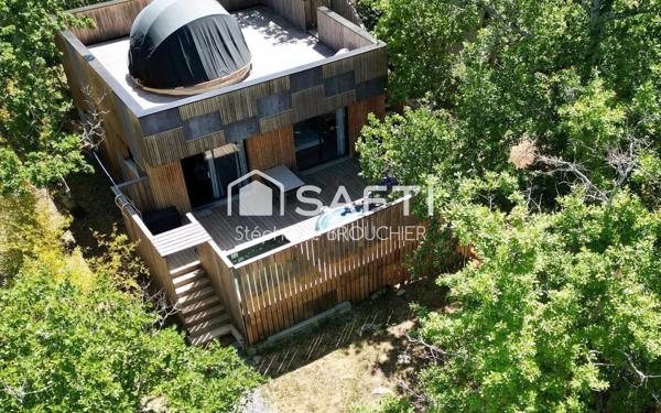 Maison ossature bois pleine nature