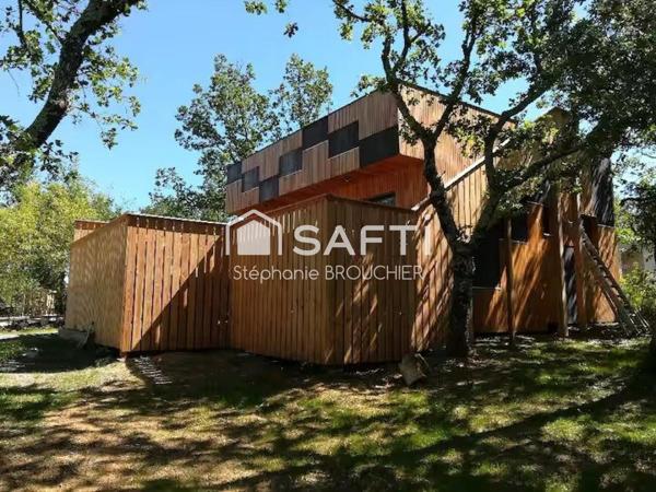 Maison ossature bois pleine nature