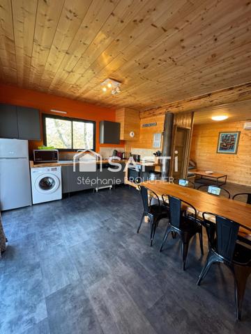 Maison ossature bois pleine nature