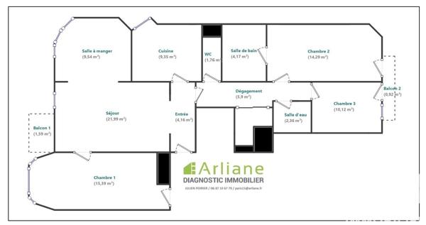 Appartement à vendre 5 pièces 100 m² Paris 15