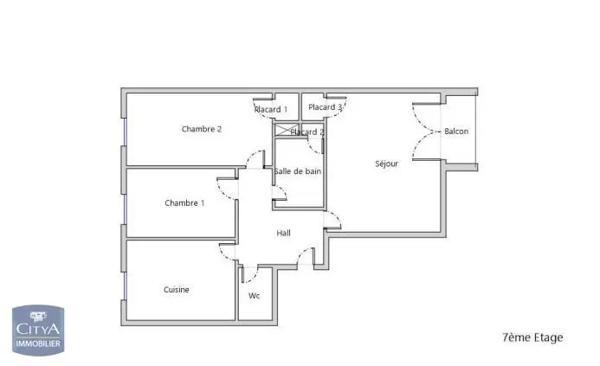 Appartement à vendre 3 pièces 64.36m²