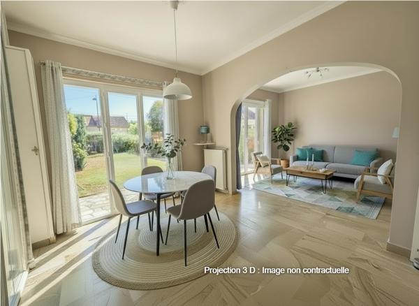 Maison familiale 6 pièces à Herblay (Les Courlains) avec studio indépendant et 2 garages.