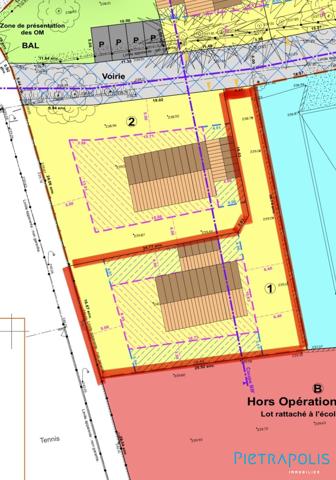 TERRAIN DE 628M2 en plein centre de chaleins VIABILISE et plat