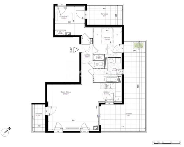 Appartement maison sur le toit
