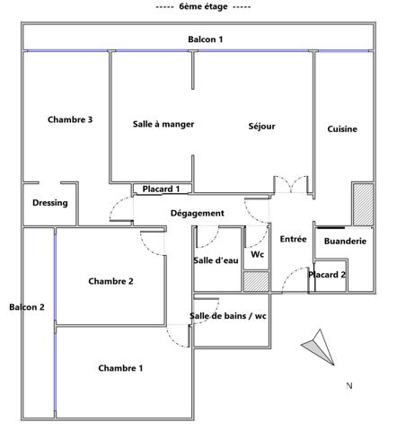 Appartement à vendre 5 pièces 105 m² Clichy