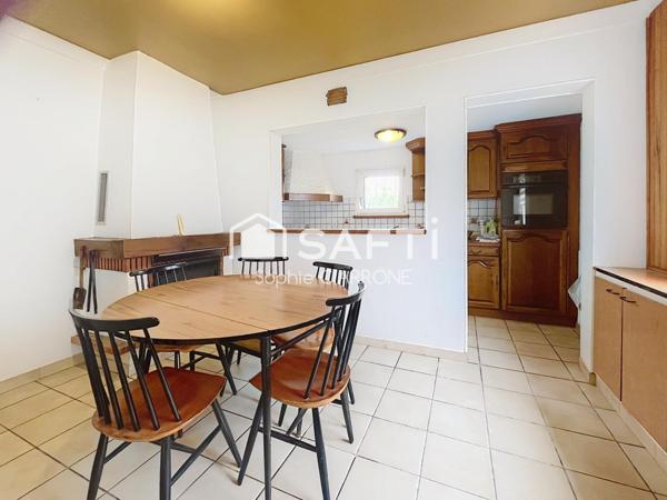 MAISON INDIV. 118M2 ENV., GARAGE/JARDIN, AU CALME ABSOLU !