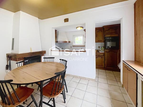 MAISON INDIV. 118M2 ENV., GARAGE/JARDIN, AU CALME ABSOLU !