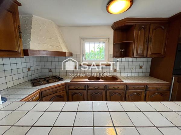 MAISON INDIV. 118M2 ENV., GARAGE/JARDIN, AU CALME ABSOLU !