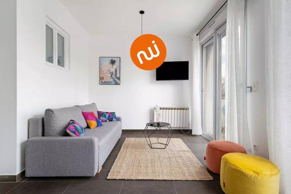 CALUIRE - Superbe T2 meublé 47.25m² vue Rhône + balcon