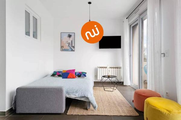 CALUIRE - Superbe T2 meublé 47.25m² vue Rhône + balcon