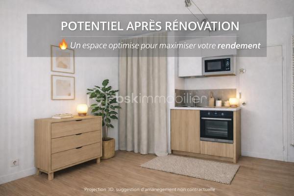 Chambre de service de 9,12 m²