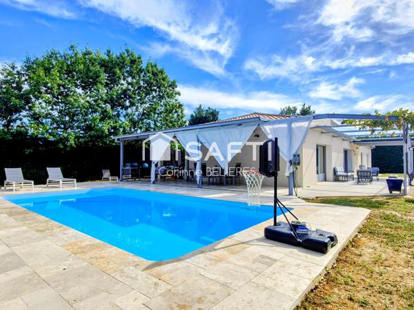A vendre maison avec 4 chambres - terrain avec piscine - 1 logement indépendant