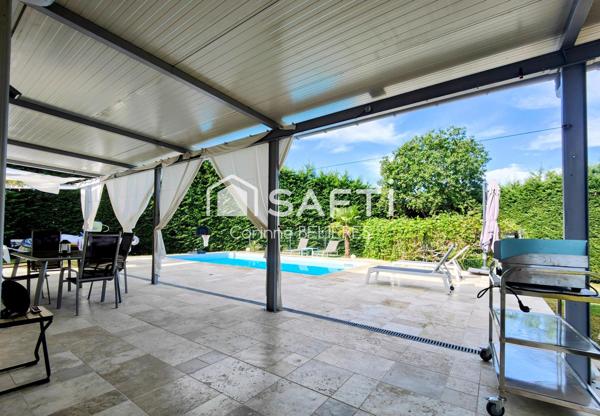 A vendre maison avec 4 chambres - terrain avec piscine - 1 logement indépendant