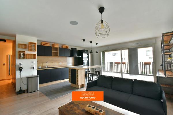 T3 rénové 66 m² – 2 chambres – Balcon 10 m² – Parking sécurisé – Résidence avec ascenseur