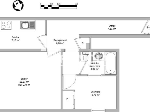 Location Appartement 2 pièces 50.21 m² - 76 RUE CARRETERIE Avignon 84000