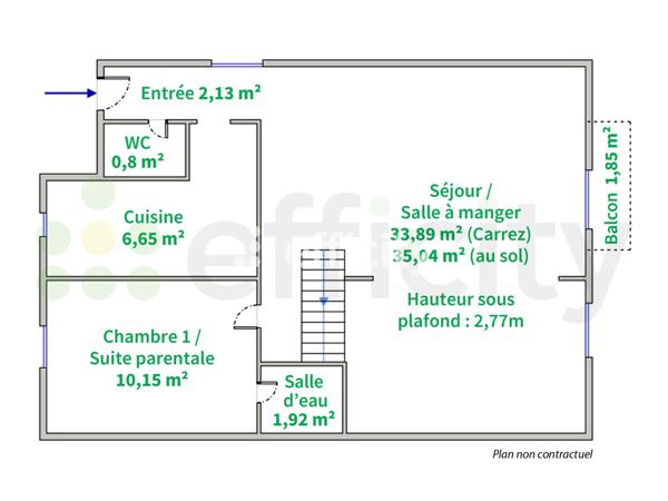 Appartement 5 pièces - 97 m²
