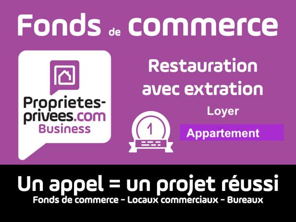 75011 PARIS : SECTEUR BASTILLE / ROQUETTE - RESTAURANT 60 COUVERTS + TERRASSE + LOGEMENT