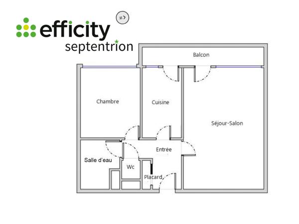 Appartement 2 pièces - 50 m²