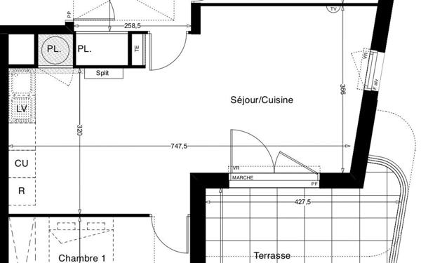 Appartement à vendre    3 pièces • 61,97 m2 Mauguio