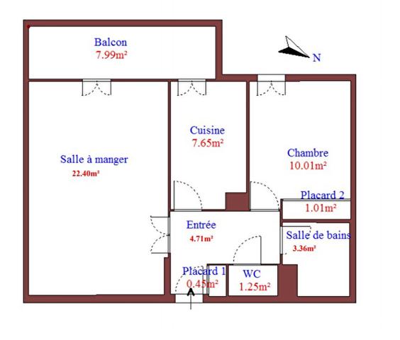 Appartement NIMES 2 pièces 50 m2