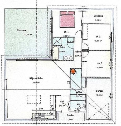 Maison contemporaine récente, 106m2 proche Bergerac