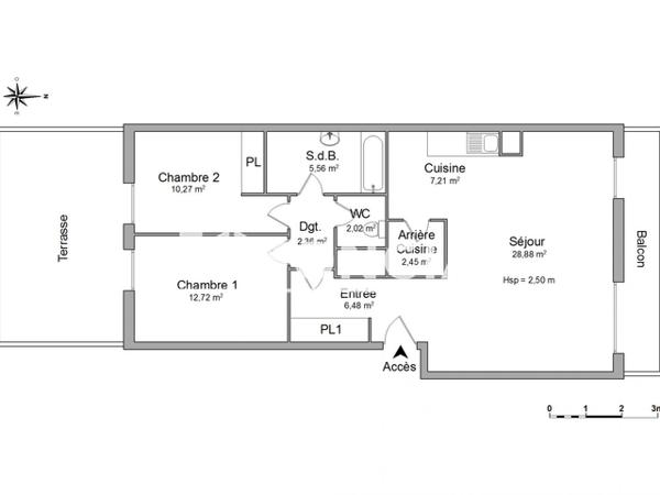 Location Appartement 3 pièces 77.95 m² - RESIDENCE SYMPHONIE Rouen 76100