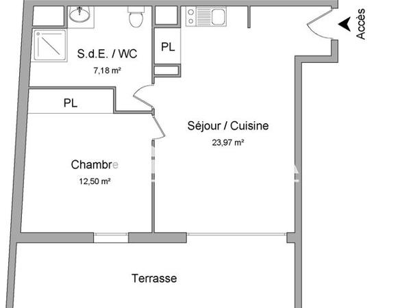 Location Appartement 2 pièces 43.65 m² - 102 RUE LEON MALETRA Le Petit-quevilly 76140