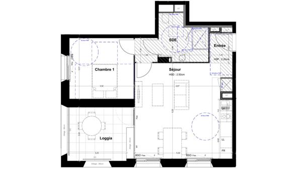 Appartement à vendre 2 pièces 49 m² Lyon 2