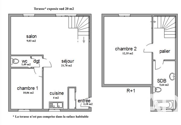 Appartement à vendre 3 pièces 69,11 m² Plouha