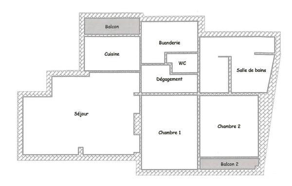 Appartement F3 à vendre  4 pièces - 81,50 m2 ST JEAN DE LUZ - 64
