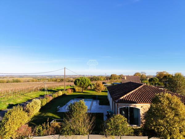 Eauze (32800) Villa de plain-pied,120m² 5 pièces, Secteur Eauze / Condom, vue dégagée et excellent DPE