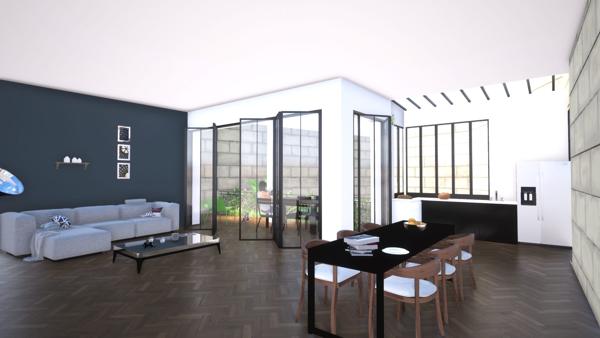 Plateaux Bordeaux centre: Ascenseur -Terrasse - Cave - Parking 
