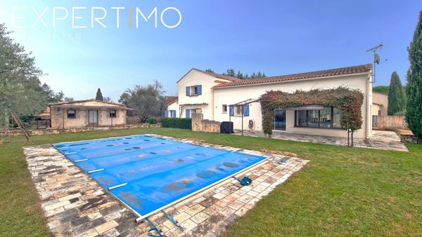 Bagard (30140) Maison avec piscine d'une superficie de 171 m² habitables + mazet indépendant sur un terrain de 1300 m²