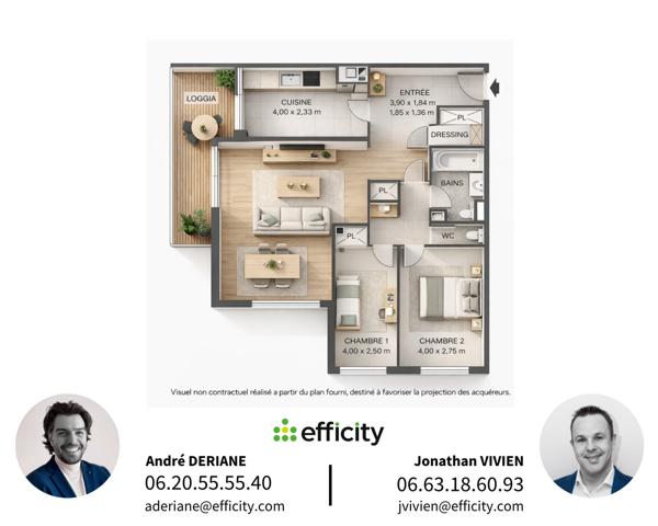 Appartement 3 pièces - 75 m²